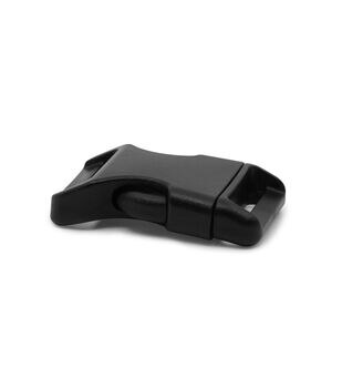 1-1/2 Inch Plastic Rotating Center Release Buckle Black
