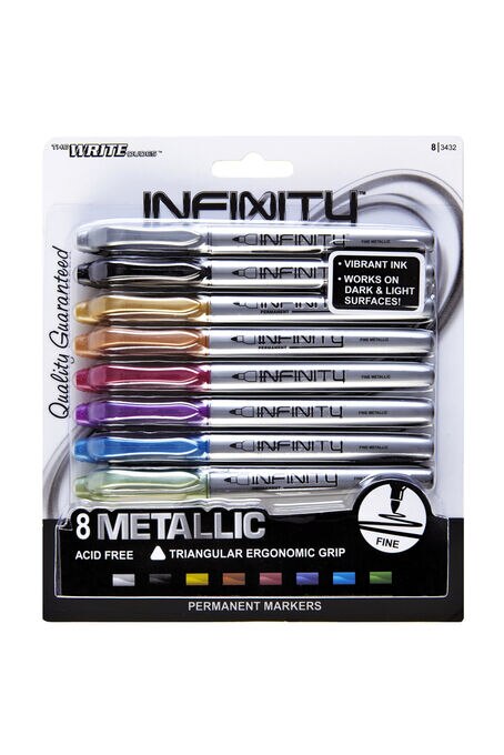 Two 6 Color Metallic Permanent Marker Sets - Acid Free
