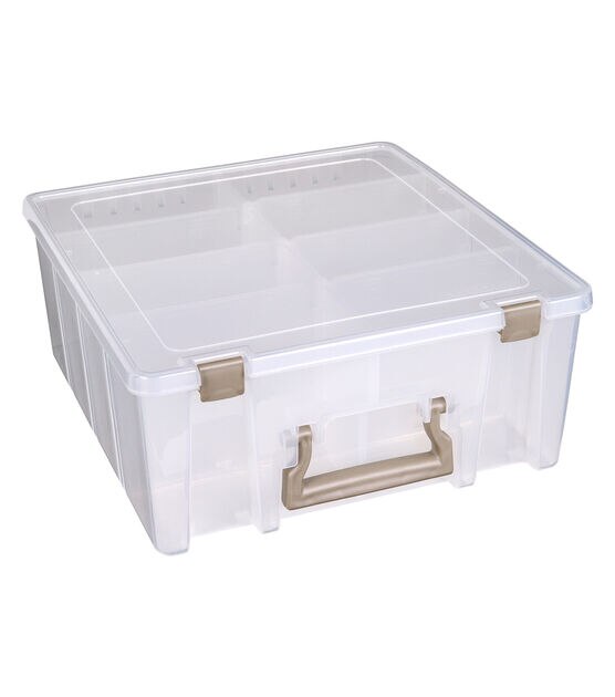 ArtBin 15" Super Satchel Clear Double Deep Box With Removable Dividers, , hi-res, image 6