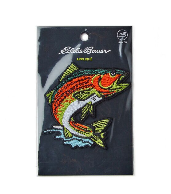 Eddie Bauer 3 Gone Fishing Iron On Patch