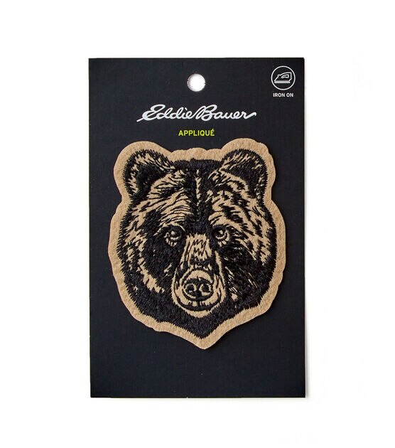 Eddie Bauer 3" Bear Iron On Patch, , hi-res, image 2