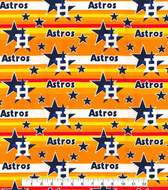 MLB Houston Astros Cotton Fabric