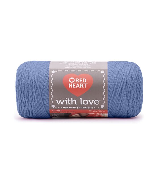 Red Heart With Love Worsted Acrylic Clearance Yarn, , hi-res, image 1