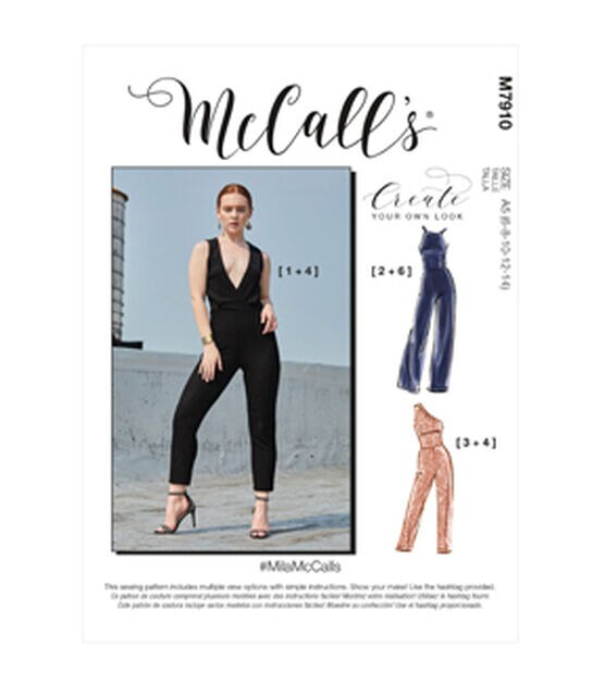 McCall's 7963 Misses'/Miss Petite Rompers and Jumpsuits sewing pattern   Jumpsuit pattern sewing, Dress sewing patterns, Mccalls sewing patterns