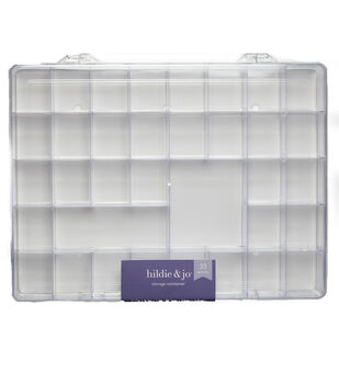 30pk Clear Stackable Bead Storage Boxes With Screw Lids by hildie