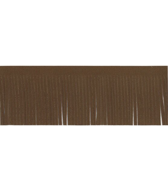 Wrights Suede Fringe Trim 2'' Mocha, , hi-res, image 2