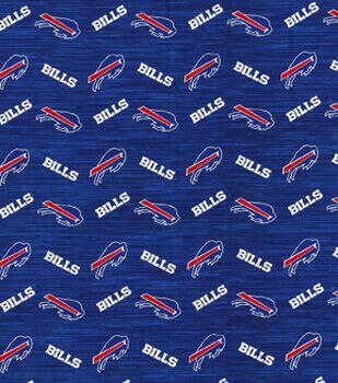 Fleece Buffalo Bills on Blue with White Helmets NFL Football Sports Team  Fleece Fabric Print by the Yard (s6376df)