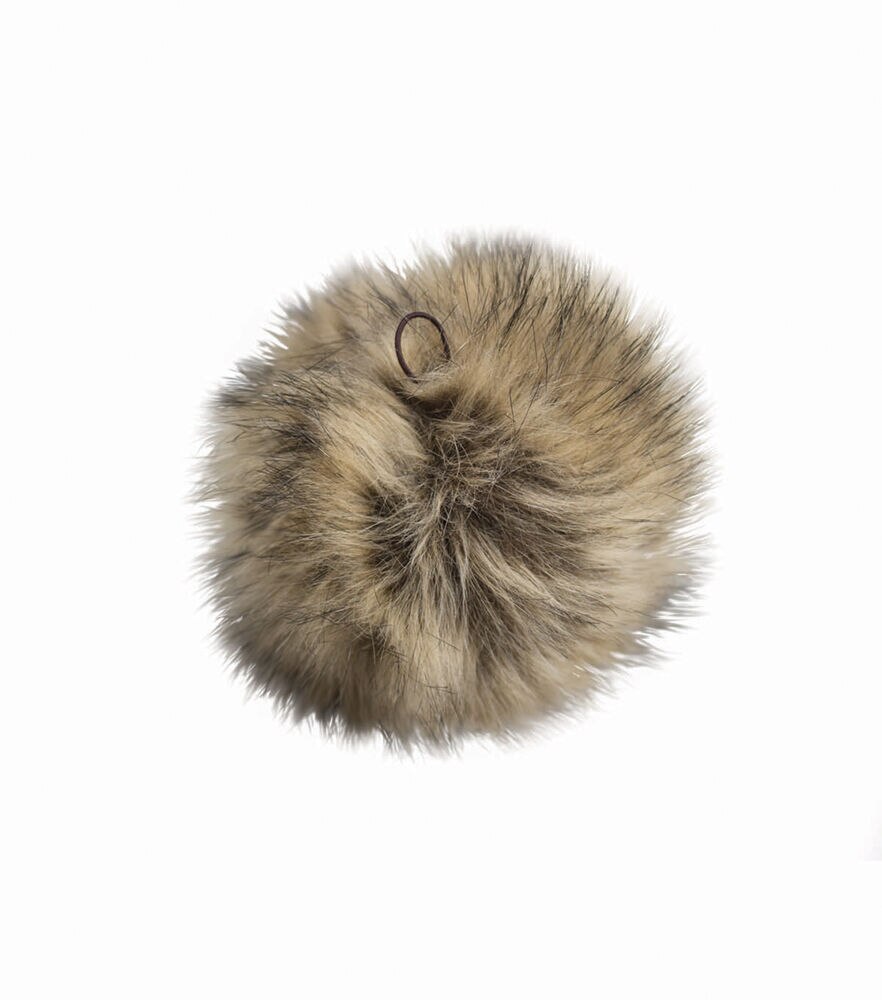 4" Faux Fur Pom by K+C, Shepherd, swatch