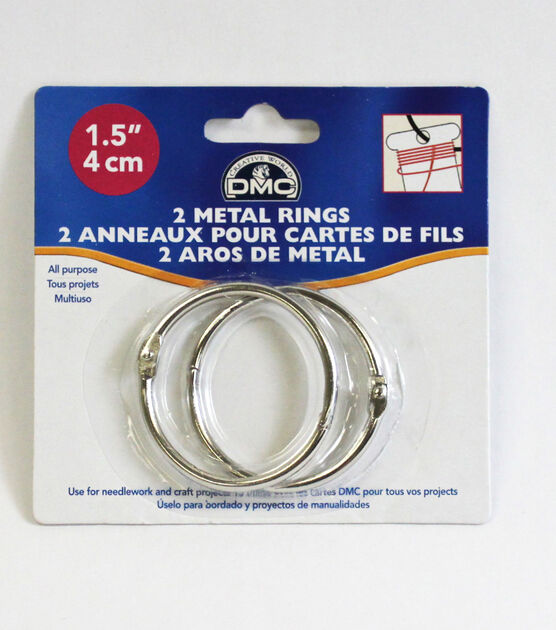 Metal Rings 1-1/2 2 Pkg