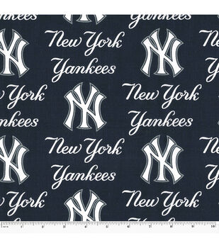 Fabric Traditions New York Yankees Cotton Fabric Vintage (2 Yards Min.) - Team Cotton Fabric - Fabric