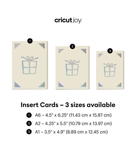 Cricut Joy 32ct Royal Flush A6 Foil Transfer Insert Cards