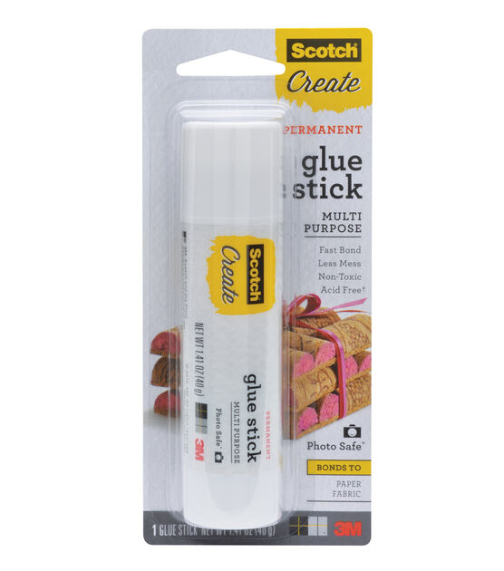  Scotch Permanent Glue Stick 40 g, 12 Sticks : Arts