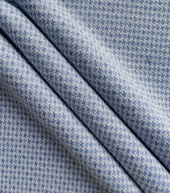 Blue Diamond Jacquard Knit Fabric, , hi-res, image 3