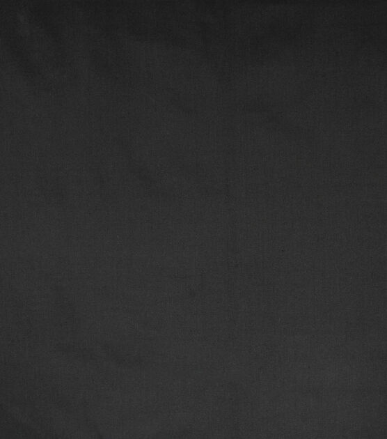 Solid Black Cotton Canvas Fabric