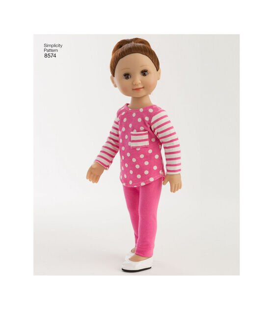 Simplicity Pattern 8574 14" Doll Clothes, , hi-res, image 3