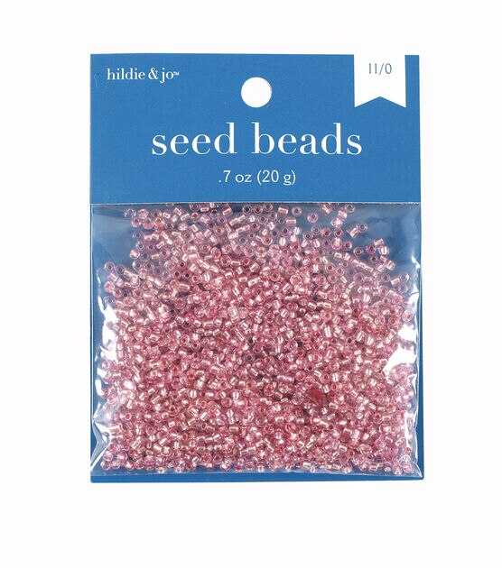 0.7oz Clear Transparent Glass Seed Beads by hildie & jo