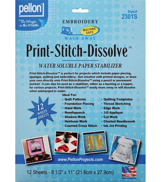 water soluble paper for embroidery