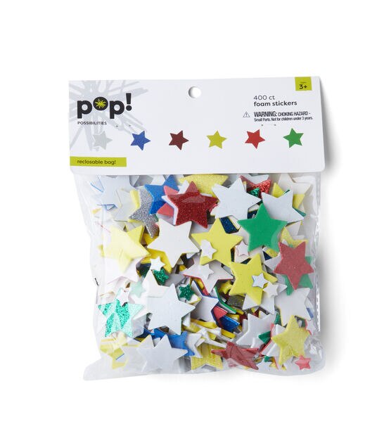 70pcs foam glitter star stickers EVA Stickers Self Adhesive Glitter Star