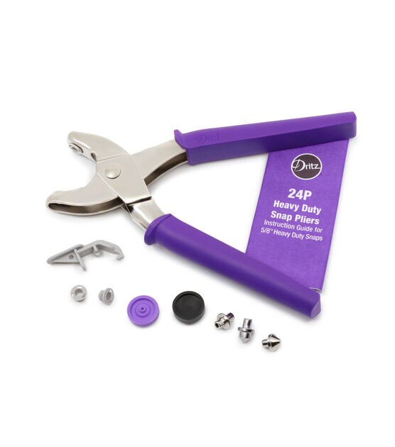 Dritz Heavy Duty Snap Pliers for 5/8" Snaps, Purple, , hi-res, image 4