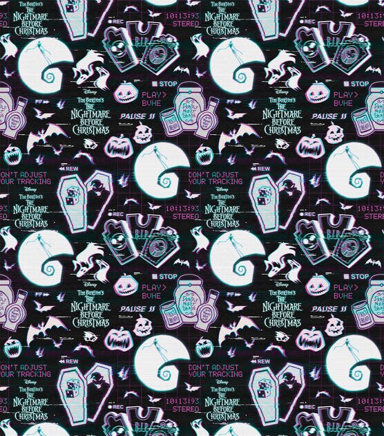 Nightmare Before Christmas Oogie Boogie Coffin Pack Cotton Fabric, , hi-res, image 2