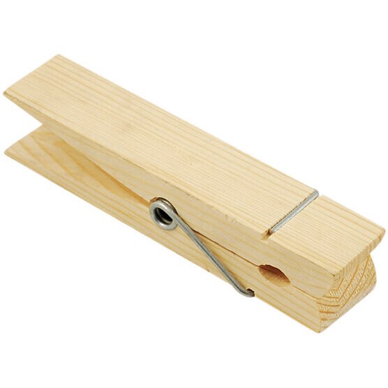 Multicraft Imports Wood Jumbo Clothespin-Natural