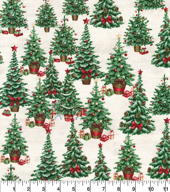 Robert Kaufman Trees & Presents Christmas Cotton Fabric, , hi-res, image 2