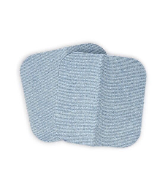 2-12pcs/pack Premium Denim Iron on Jean Patches No-sew Shades