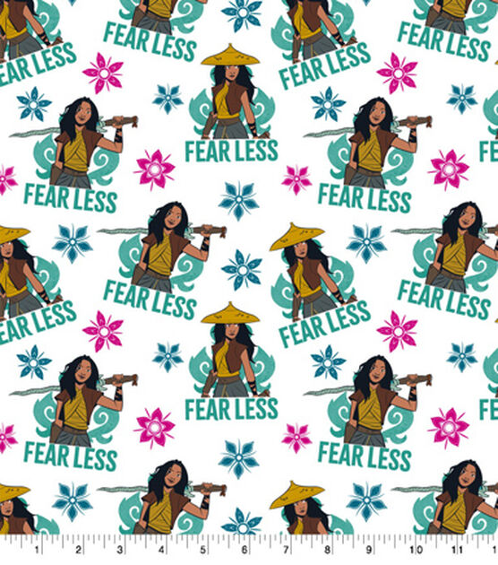 Princess Raya Fearless Disney Cotton Fabric