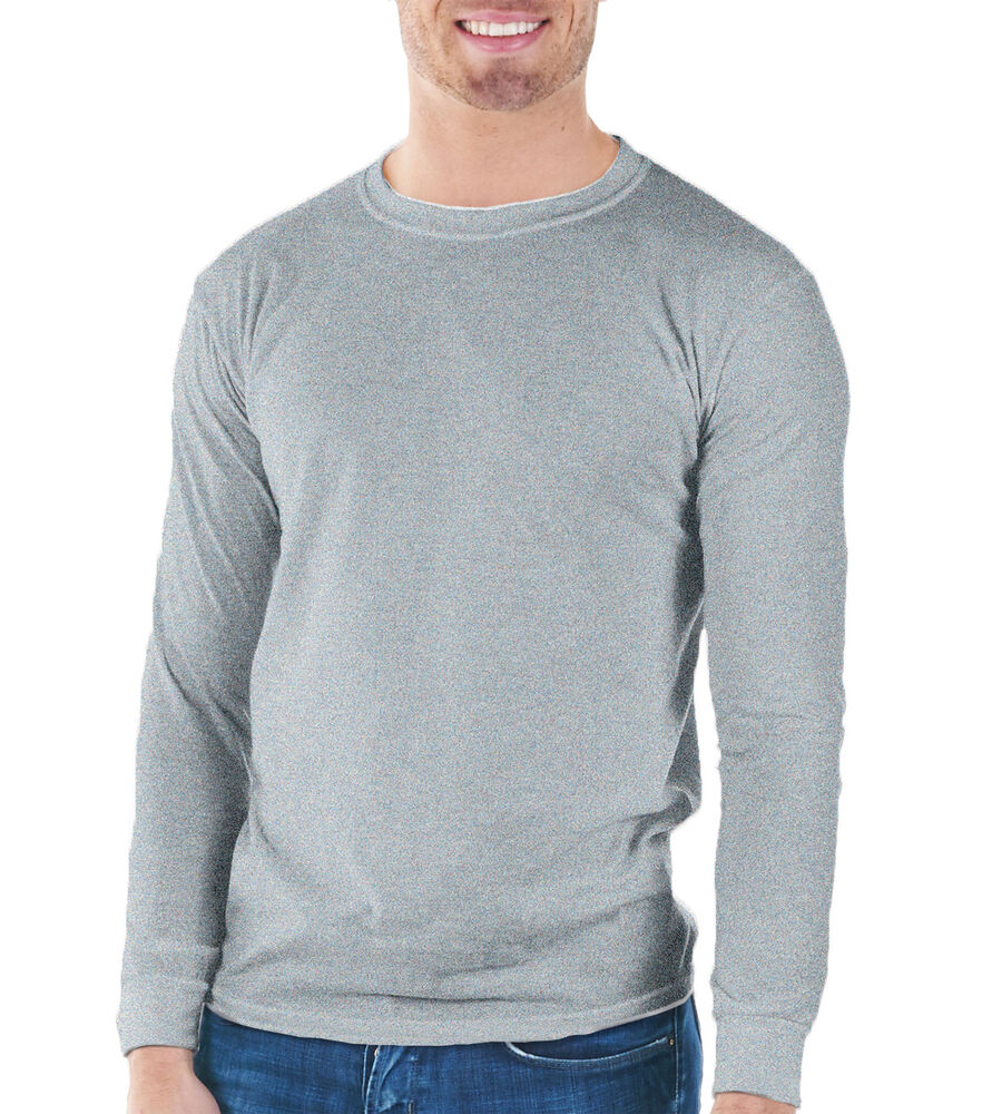 Gildan Adult Long Sleeve T-Shirt, Sport Grey, swatch