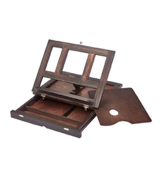 Easel with Storage in Espresso