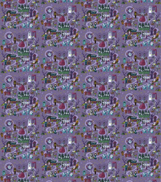 Haunted Mansion Ride Disney Cotton Fabric, , hi-res, image 2