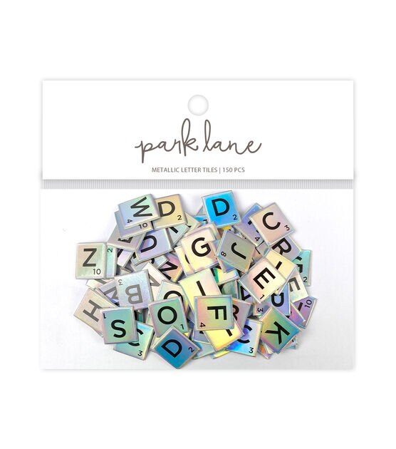 Scrapbooking Alphabet Embellishments Square Scrabble Tile Style