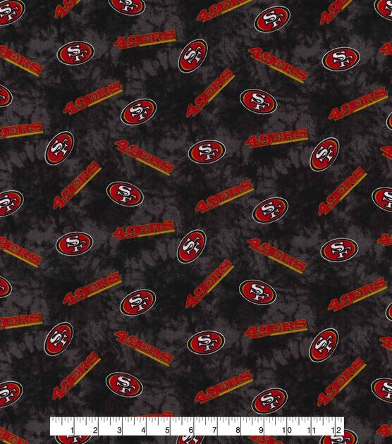 Fabric Traditions NFL Sf 49ers Tie Dye Flannel