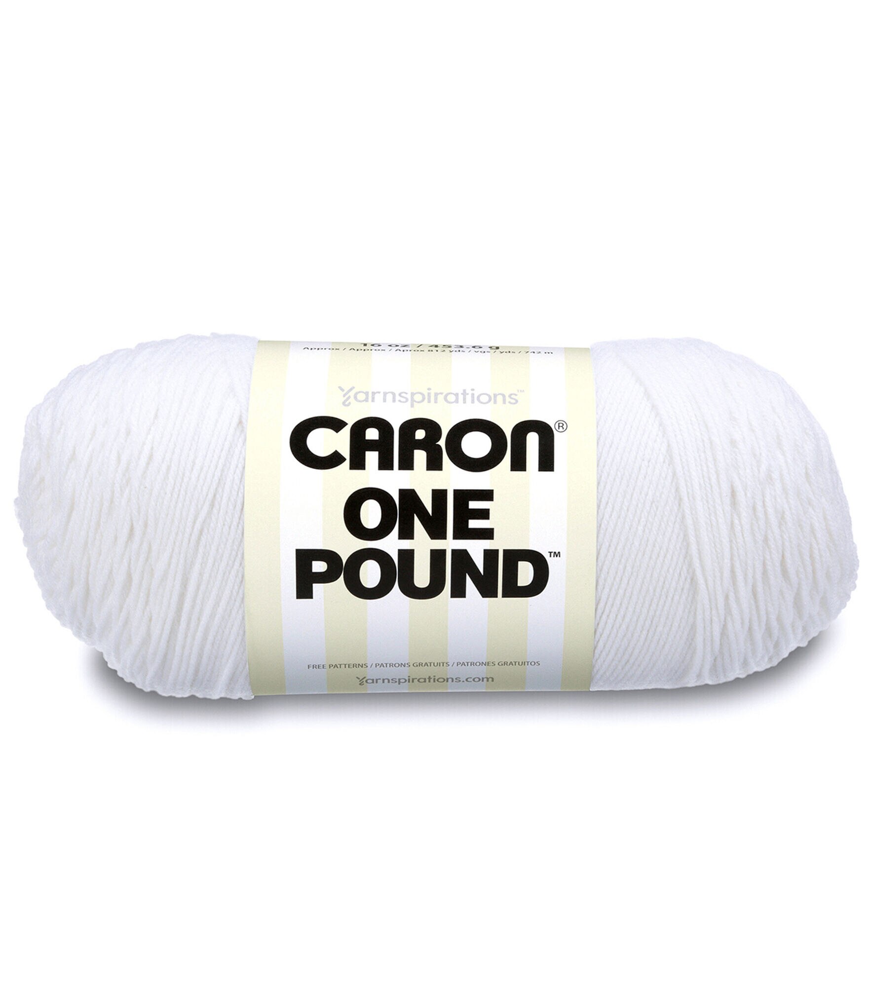 Caron One Pound 800yds Worsted Acrylic Yarn, White, hi-res