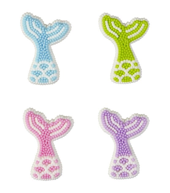 Wilton Mermaid Tail Icing Decorations 8 Count, , hi-res, image 2