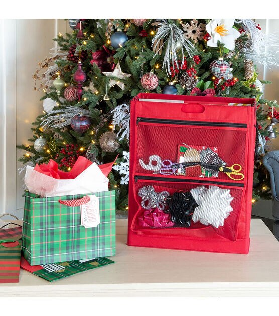 Santa's Bags Red Gift Bag & Tissue Paper Storage Box, , hi-res, image 9