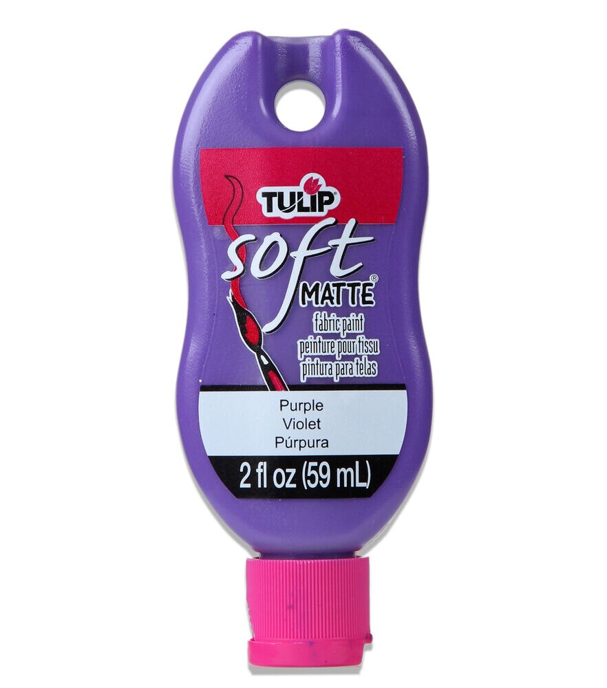 Tulip Soft Fabric Paint 2oz Matte, Matte Purple, swatch