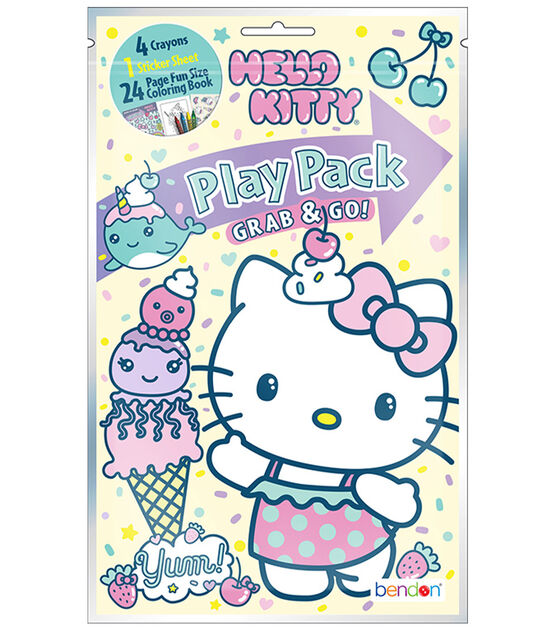 Hello Kitty Follow Your Dreams Giant Colouring Pad with Stickers For Kids  Ages 3-6