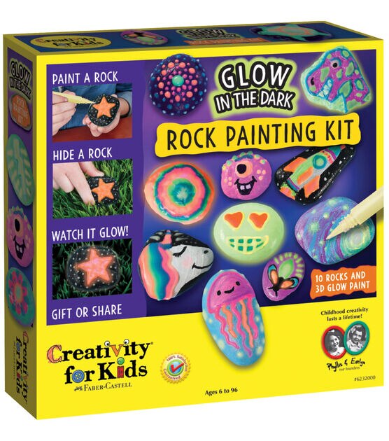 Kids Club Glow in the Dark Summer Rocks with Faber-Castell