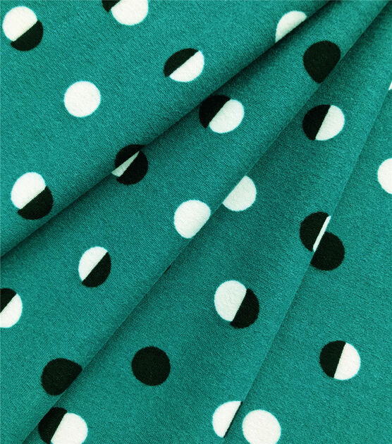 Ember Teal Moon Phases Knit Fabric | JOANN