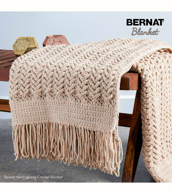 Bernat Baby Blanket Bb Blue Dreams Yarn - 1 Pack of 10.5oz/300g - Polyester - #6 Super Bulky - 220 Yards - Knitting/Crochet