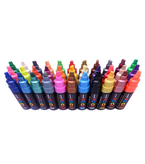 Posca 16 - Color Paint Marker Set, PC - 1m Extra - Fine