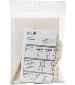 Solid Oak: Macramé Wall Hanging Kit - Tassels & Twists