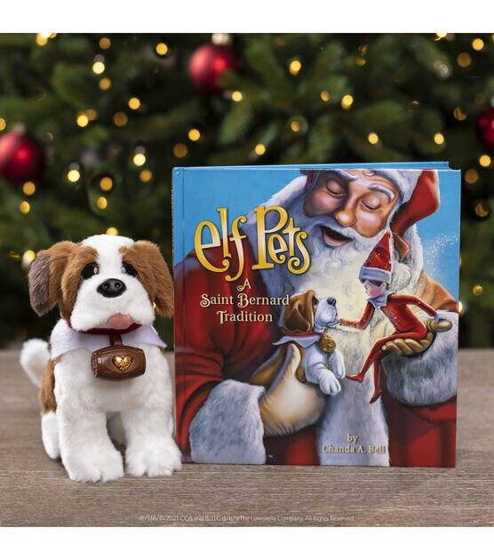 Elf on the Shelf Elf Pets A Saint Bernard Tradition Plush & Storybook ...