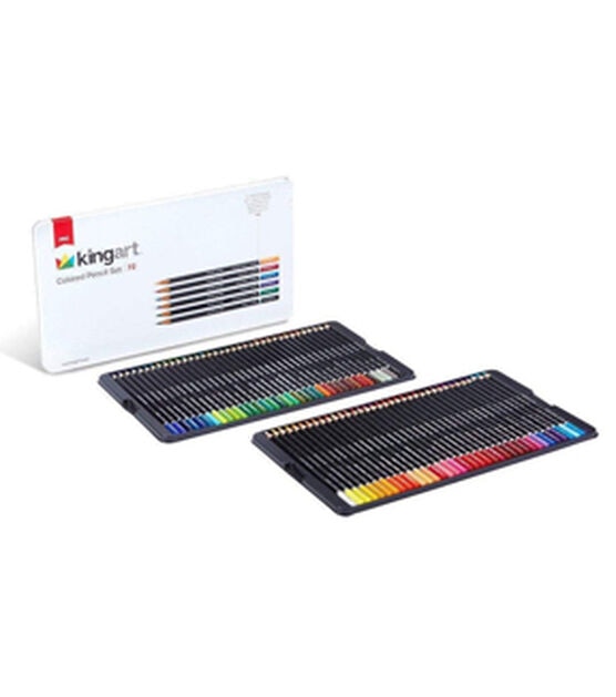 KINGART® Soft Core Colored Pencils Set of 72 Unique Vibrant Colors