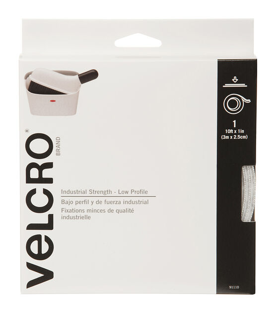 Velcro Brand Industrial Strength Low Profile Tape 1x10' Black