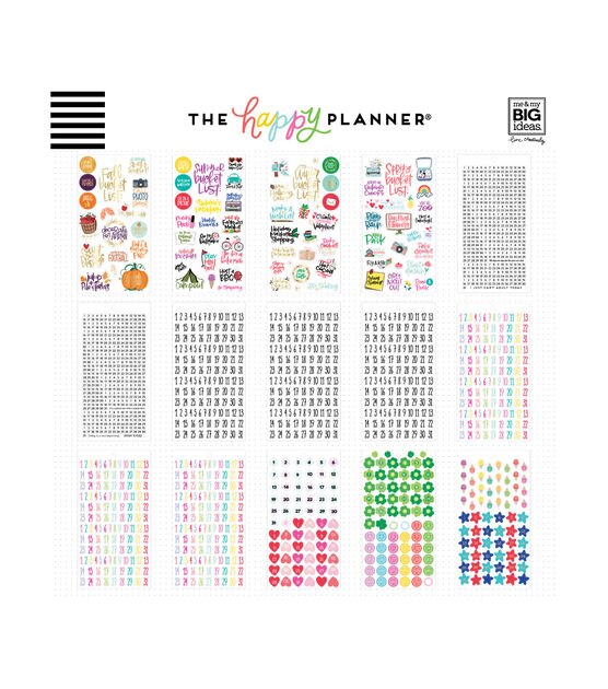 PEACH DATE DOT Monthly Planner Stickers