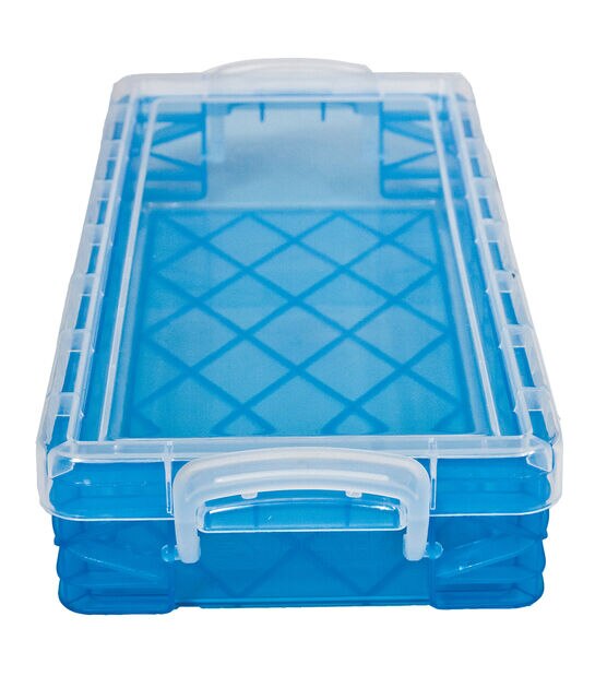 Advantus Super Stacker Pencil Box, Plastic, 8.25 x 3.75 x 1.5, Clear | Bulk Order of 2 Each