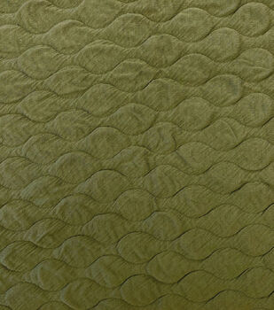 Cali Fabrics Dark Olive Green Solid Braided Look Liverpool Knit Fabric by  the Yard