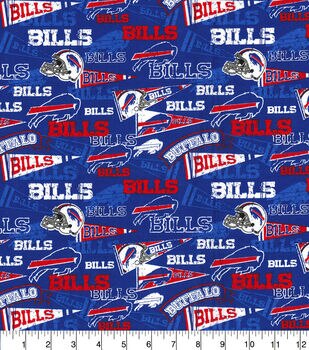 Buffalo Bills NFL Football Fleece in Blue by Fabric Traditions 